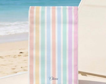 2026 summer Rainbow Striped Insulated Lunch Bag, Personalized Hot or Cold Food Lunch Tote, Custom name, Picnic, Beach, Gift for Her