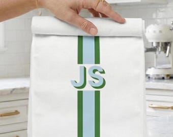 Borsa termica personalizzata con monogramma, borsa per il pranzo calda o fredda con design accattivante, regalo per la mamma dalla figlia, regalo per picnic, regalo per il personale