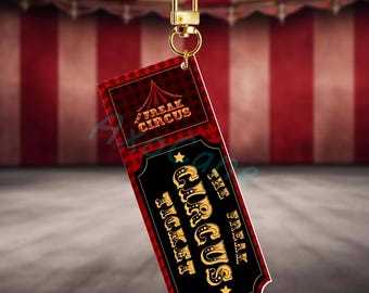 PRE-ORDER The Freak Circus Inspired Acrylic Keychain Tickets Lifesize 9cm