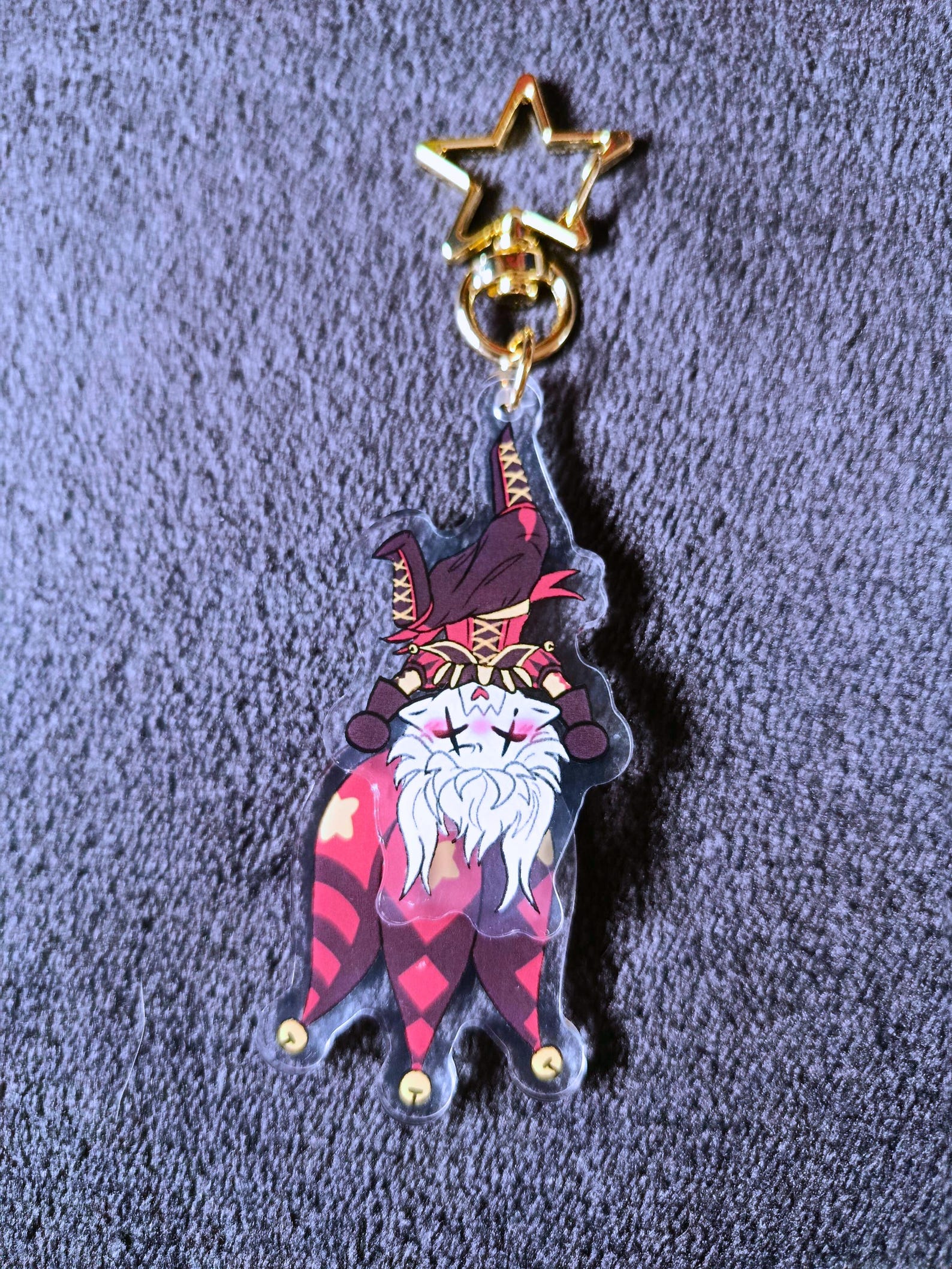 Two-sided Pierrot Chibi Cute Keychain (flawed) 3' Swing Charm - Etsy