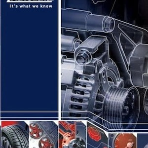 May include: A dark blue cover with the Autodata logo and the text "It's what we know." The image features a detailed illustration of car engine components, with inset images of tyres and engine parts. Copyright information is at the bottom.