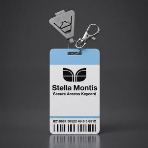 ARC Raiders Inspired Stella Montis Security Keycard Replica Bag Charm