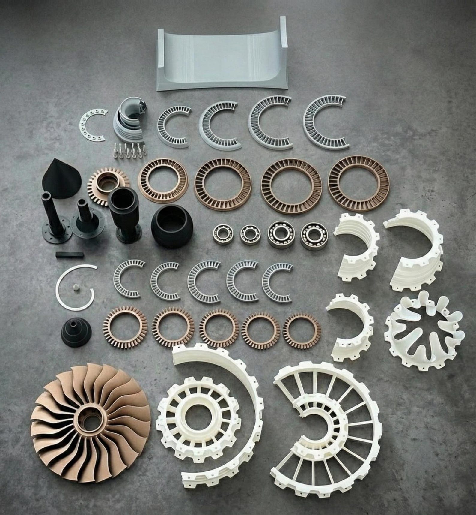 Jet Engine Model – Engineering Desk Decor – Aerospace Turbine Prototype ...