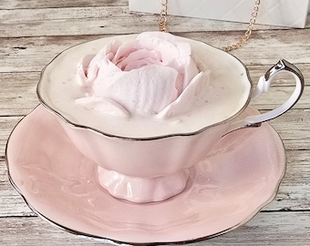 Marshmallow Hot Cocoa Flowers Kit, Edible Roses, Gourmet Candy Treat, Personalized Color