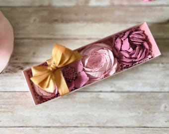 Edible Marshmallow Flowers, Hand-Crafted Gourmet Treats, Party Favors, Gift Box