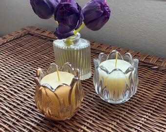 Mini kaars bijenwas tulp