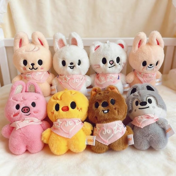 SKZOO Plush Keychain Stray Kids Inspired Kpop Bean Doll Bag Charm for STAY Fans