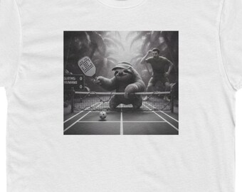 Camiseta de pickleball de Dink-Shot Sloth / Parodia de ropa deportiva de cámara lenta