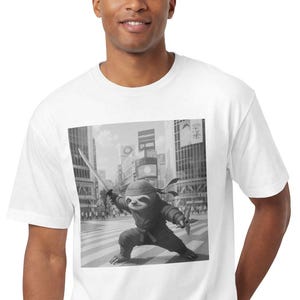 Un-Hurry Sloth Ninja Tee | Slow Living, Zen Grit, Stealth-Lag Design