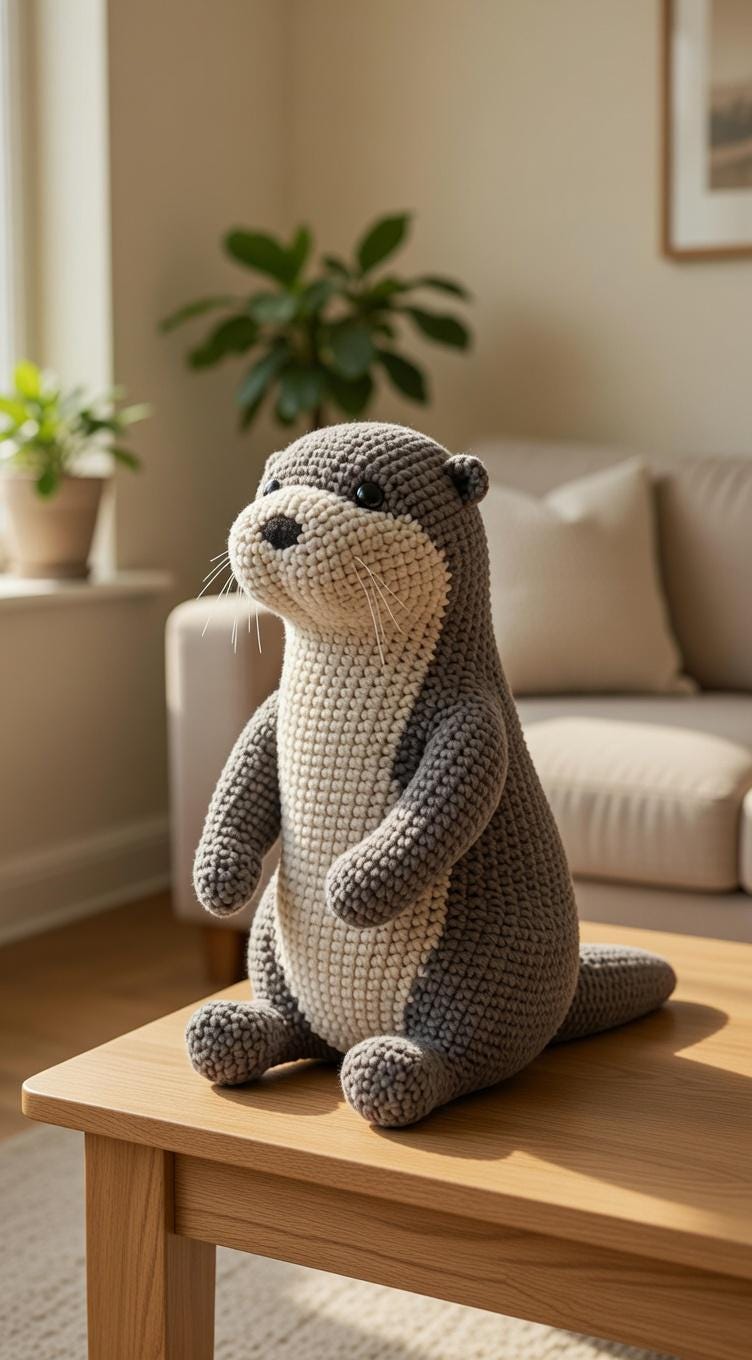 30 Otter Crochet Patterns for Cute Gifts, Nursery Decor, and Pocket-Sized Amigurumi 26 Gift-Maker Otter Amigurumi Pattern