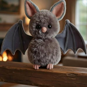 Patrón de ganchillo PDF para murciélago esponjoso realista | Murciélago amigurumi realista | Patrón de ganchillo avanzado | Descarga digital