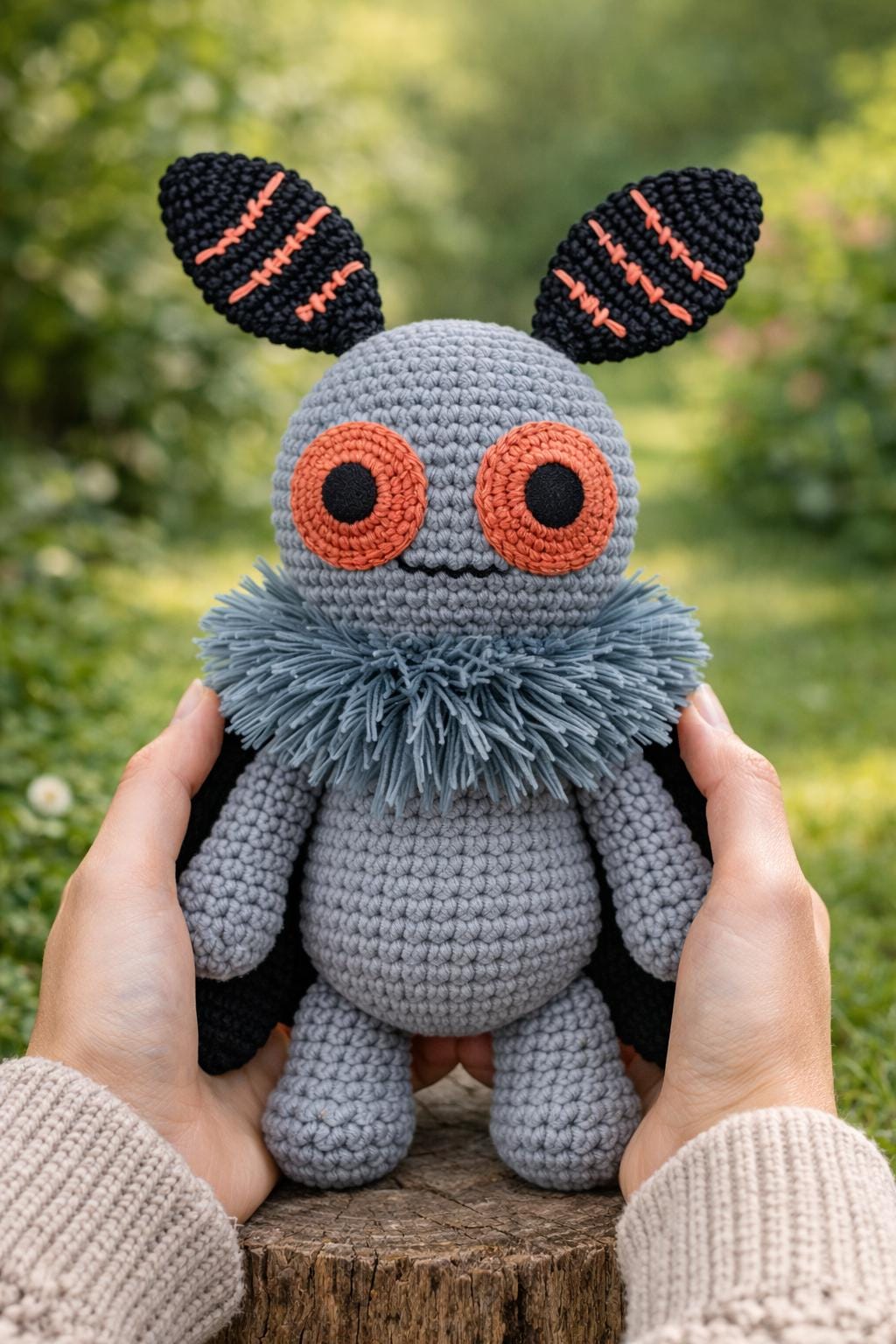 30 Mothman Crochet Patterns for Cute, Creepy, and Display-Worthy Makes 17 Cute Spooky Mothman Plush Pattern