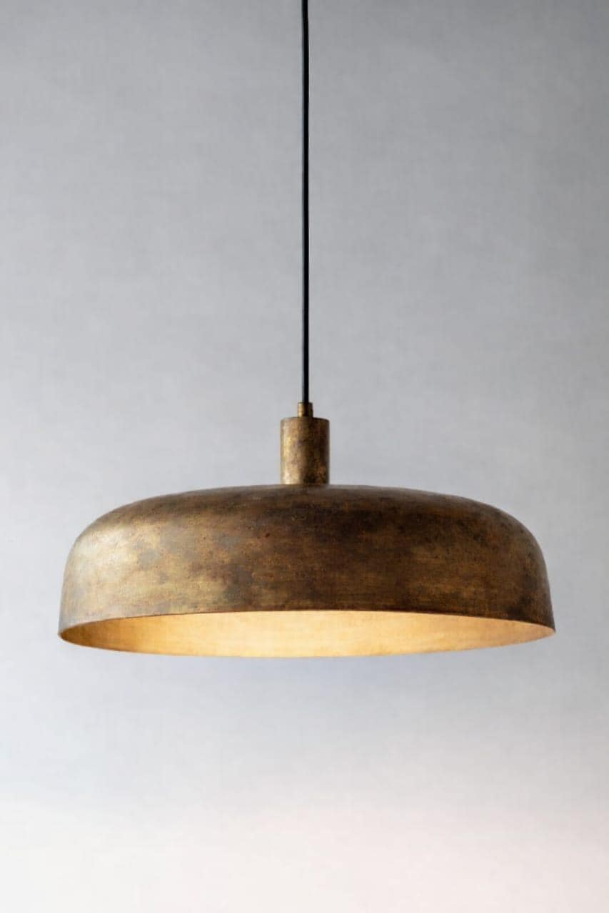 Antique brass gold dome pendant - Etsy 日本