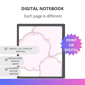 Digital Notebook. Digital Scrapbook Style | Journal | Tablet-Friendly PDF