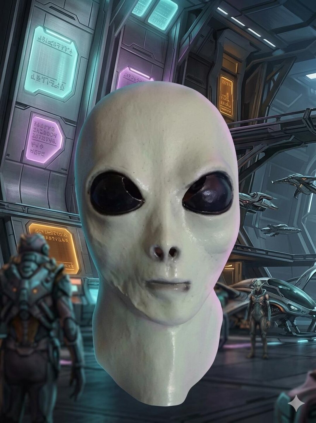 Alien Mask, Made From Latex, Pretty Close to What We THINK They Look ...