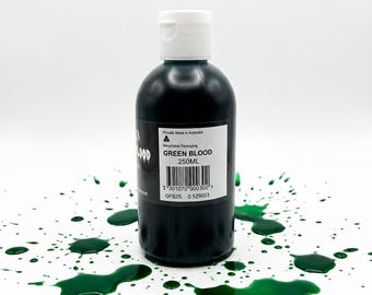 Sangre falsa de alienígena/zombie verde 250 ml (8,4 onzas)