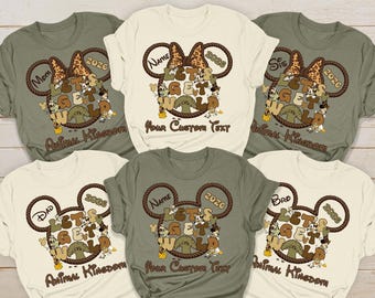 Custom Disney Animal Kingdom Safari Family Shirts, Let's Get Wild 2026 Shirt, Disney Safari Squad Matching Tees