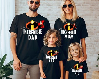 Personalized The Incredibles Family Matching Shirts, Disney Birthday Shirts, The Incredibles Characters Tee, Incredible Family Reunion Shirt