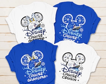 Personalized Disney Cruise 2026 Shirt, Custom Disney Family Matching Cruise Shirt, Disney Cruise Couple Tee, Disney Squad Besties Tee