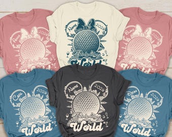 Personalized Disney Drinking Around The World Shirt, Disney Epcot Drinking Around The World 2026 Tee, Disney Family Matching Summer Shirts