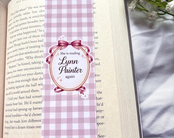 Lynn Painter Bookmark | Rom Com Reader Gift | Bookish Merch | Reading Accessory | Book Decor