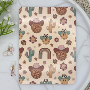 Cowboy Kindle Insert | Western Retro Matte or Holographic decor