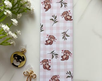 Pink Otter Bookmark | Book Lover Gift | Reader Merch | Bookish Accessory