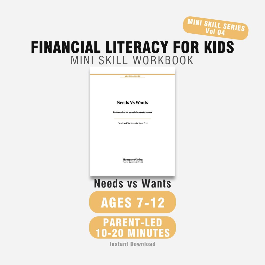 Financial Literacy for Kids | [lesson Topic] | Money Skills Printable ...