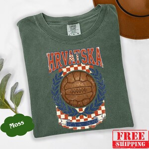 Hrvatska Shirt Croatia Soccer Tee, Vintage Soccer Shirt, Retro Balkan Shirt, Football Graphic Tee, Croatia Team Supporter Gift image 10