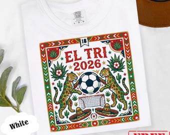 El Tri 2026 Shirt Mexico Soccer Gift, Vintage Mexico Jaguar Tee, Retro Mexico T-Shirt, Boho Mexican Tee, Gameday Unisex Supporter Top