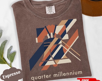 Quarter Millennium Shirt Vintage Liberty Bell Tee, Abstract USA 250th Birthday Gift, Retro Fourth of July Apparel, History Fan Top