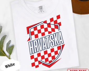 Hrvatska Shirt Croatia Soccer Tee, Croatia Graphic Tee, Vintage Balkan Shirt, 2026 Football Supporter Unisex Gift