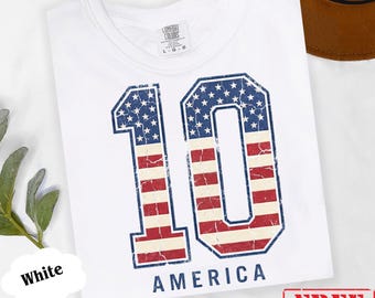 USA 2026 Shirt Number 10 Shirt, Vintage Team USA Tshirt, Retro USA Football Shirt, American Soccer Fan Tee, United States Soccer Apparel