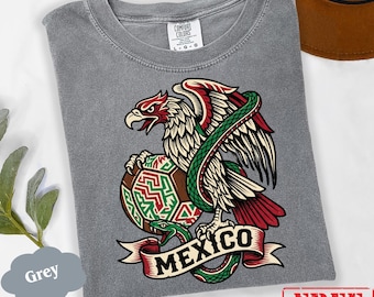Mexico Soccer Gift Mexico T-Shirt, Vintage Mexican Soccer Team Tee, Boho Mexico Eagle Shirt, Game Day 2026 Soccer National Team Apparel