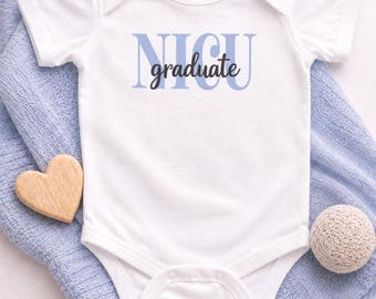 NICU Graduate Bodysuit Preemie Boy Outfit Infant Cotton Soft Comfortable Hospital Coming Home Celebration Milestone Clothing Premature Baby
