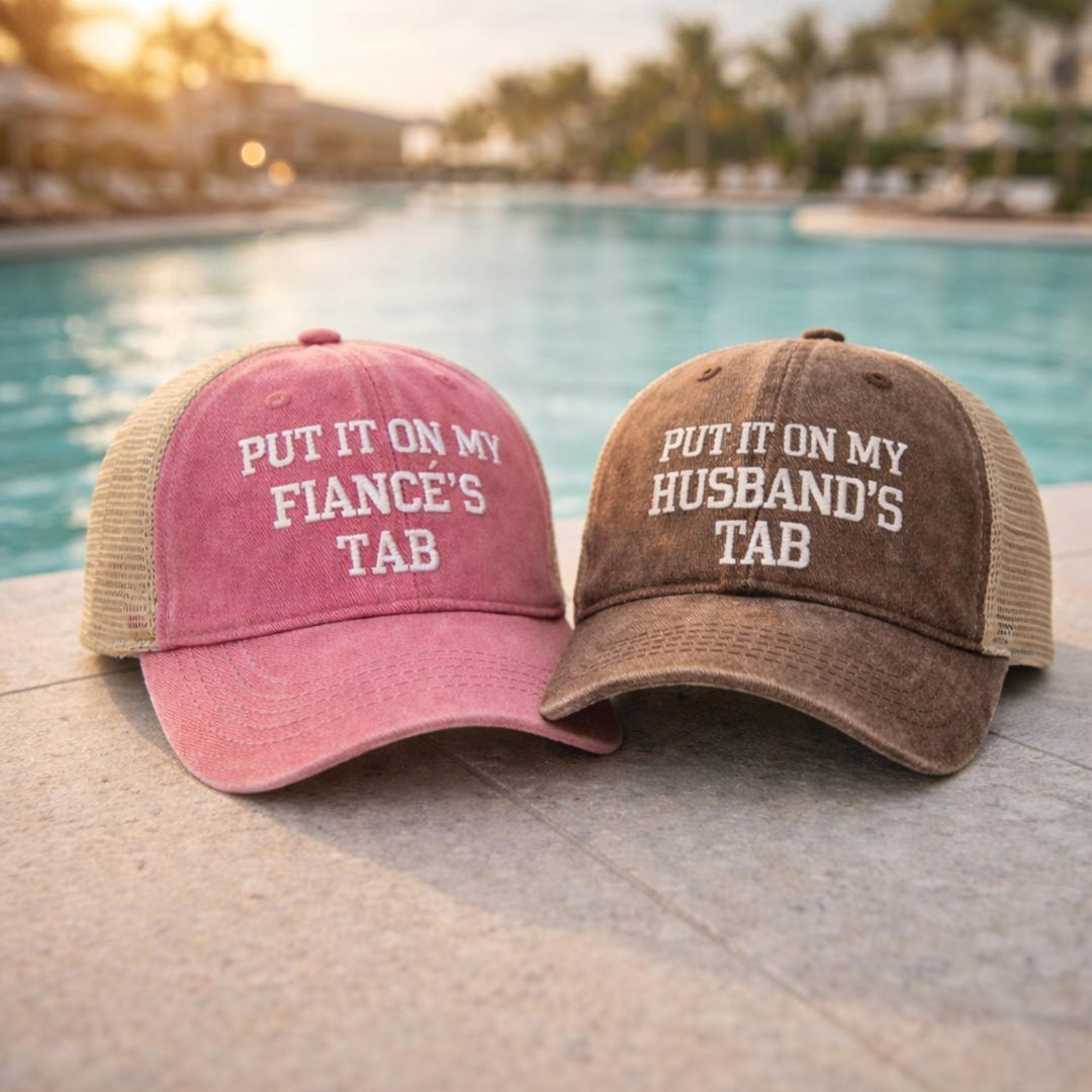 Put It on My Fiancés and Husbands Tab Ball Cap, Mesh Ponytail Wife Hat ...