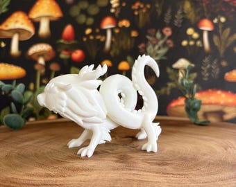 Chinese Dragon Figurine| Unpainted | Leylina Figurines | 3D Printed | Blank Figure