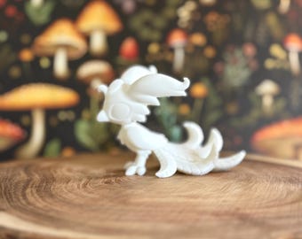 Phoenix Figurine Unpainted | 3D Printed Fantasy Figure | Base | Leylina Figurines