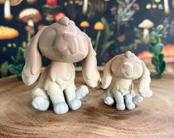 Dog Figure | Cocker Spaniel | Upainted | 3D Printed | Leylina Figurines