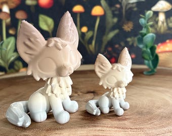 Wolf Figurine | Unpainted| Woodland Creature | 3D Printed | Leylina Figurines
