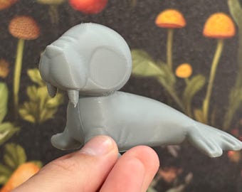 Arctic Animal Figurine Set of 5 (2”) | Unpainted | 3D Printed | Leylina Figurines | Paintable Base