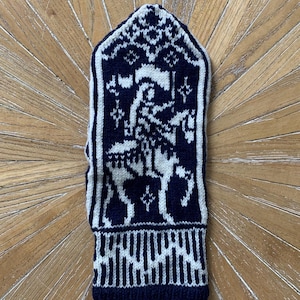 Jeanne d'Arc Handschuhe: Colorwork Strickmuster (PDF-Muster)