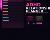 ADHD Relationship Planner Printable | Social Battery Tracker | Neurodivergent Social Planner | Conflict Log | Instant Download PDF
