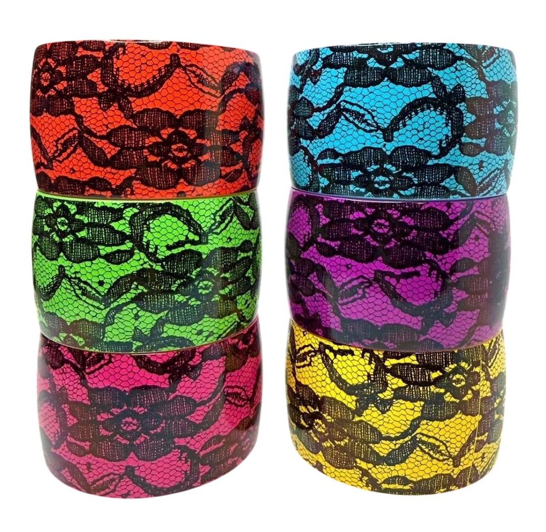 Y2k Chunky Lace Deadstock 2000s Bangles Mcbling | Scene - Etsy