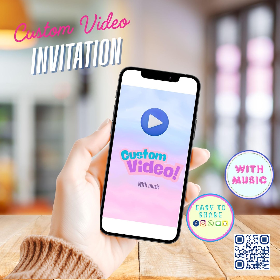 Custom Animated Video Invitation, Any Theme for Any Occasion - Etsy