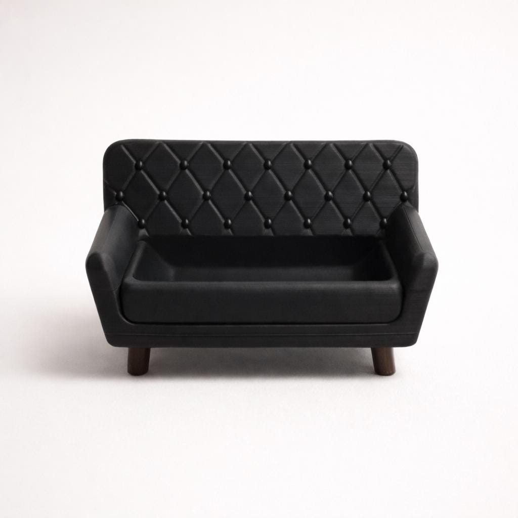 Couch Pot 3D Printed Couch Planter | Tufted Sofa Succulent Pot, Modern Indoor ...
