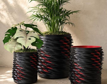 Stranger Things Planter with Water Tray, 5 Size Options, 34 Color Options