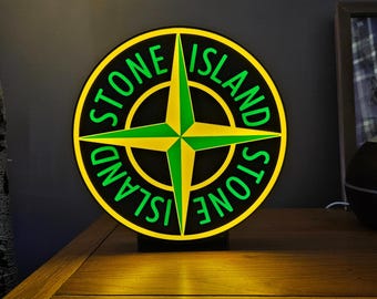 Lámpara de caja de luz LED con el logotipo de Stone Island