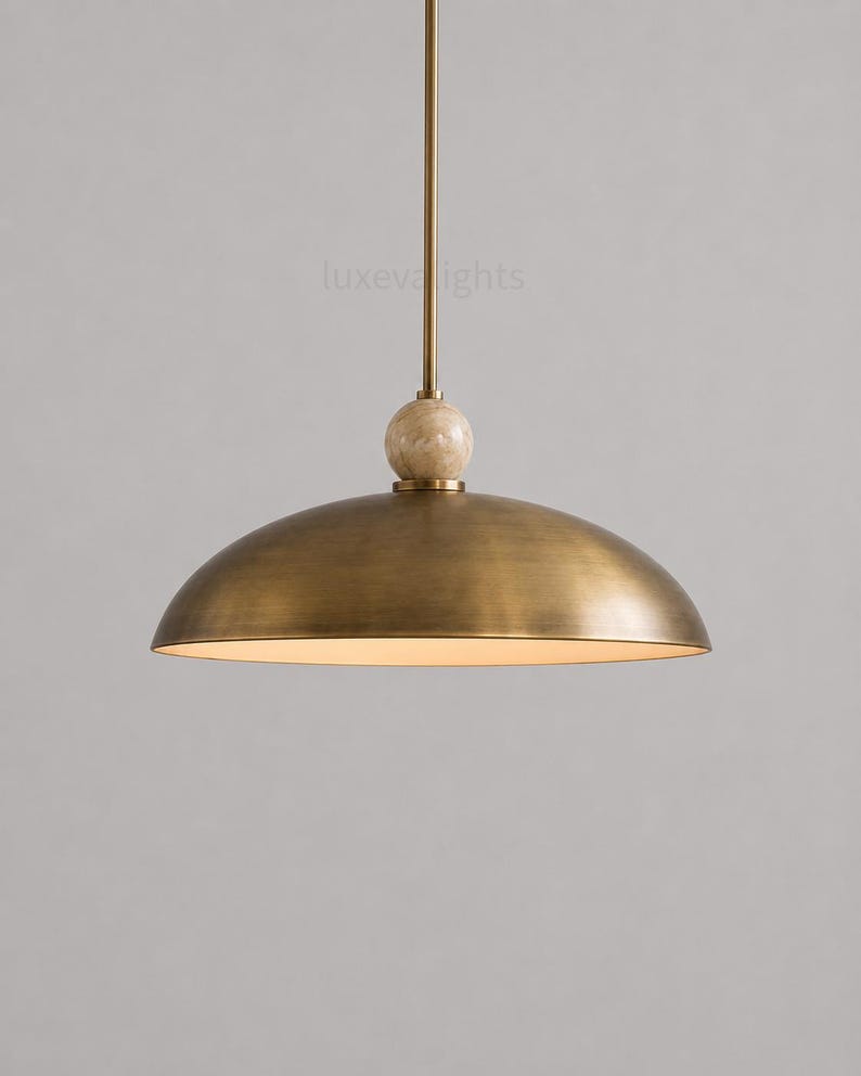 Mid Century Modern Dome Pendant Light, Italian Modern Hanging Lamp, Luxury Chrome Pendant Lighting, Alabaster Ball Ceiling Light, Minimalist Kitchen Island Fixture
1950s Mid Century Modern Dome Pendant Light, Italian Modern Hanging Lamp, Luxury Chrome Ceiling Light, Minimalist Kitchen Island Fixture
Mid century modern chrome dome pendant light with alabaster ball detail, luxury Italian modern hanging lamp for kitchen island or dining room
modern designer lighting for dining room kitchen spaces