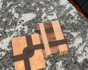 Opera d'arte minimalista in filato e tecnica mista - Valore 35 ciascuna